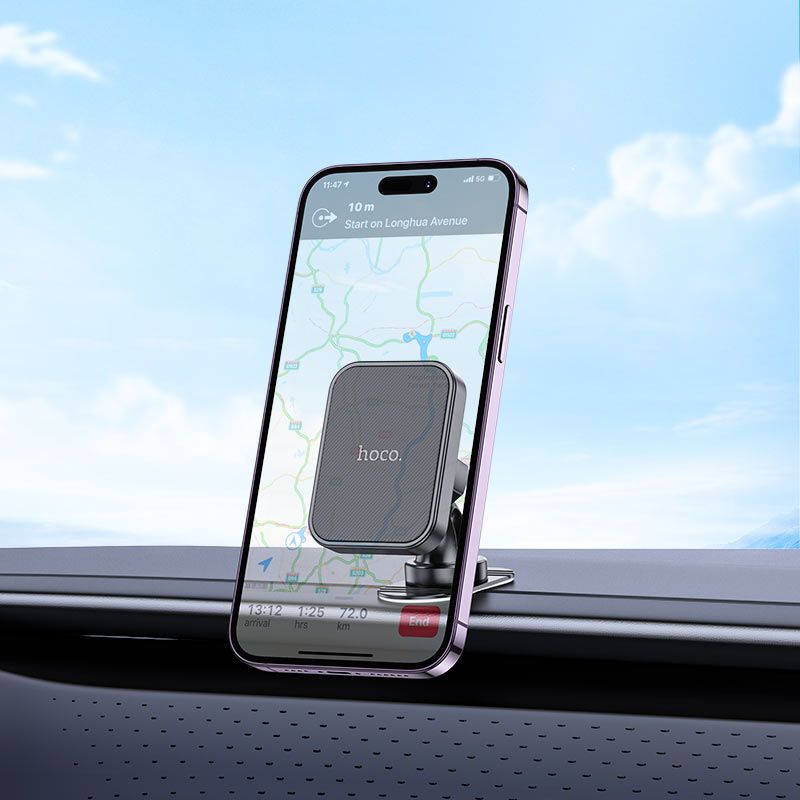 Автотримач для телефона HOCO H33 Cheetah magnetic car holder(center console) Black