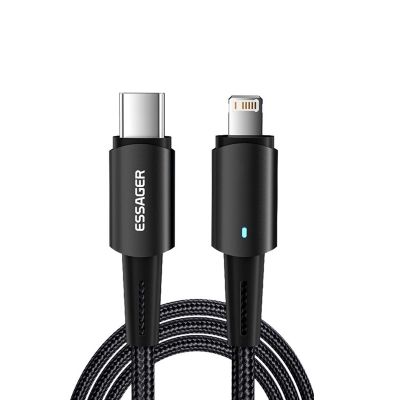 Кабель ESSAGER Fast Charging 27W USB-A to Lightning C 0,5m black