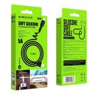 Кабель BOROFONE BX31 USB to Micro 2.4A, 1m, silicone, TPE connectors, Black