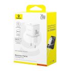 Мережевий зарядний пристрій Baseus Palm Fast Charger 1C 20W EU Moon White