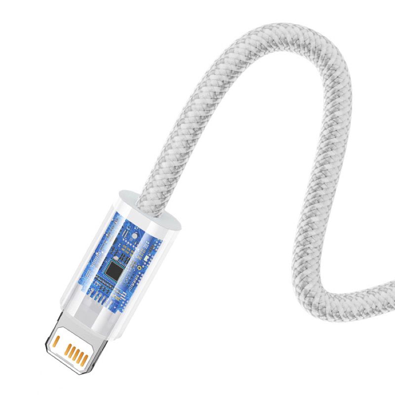 Кабель Baseus Dynamic Series Fast Charging Data Cable USB to iP 2.4A 1m White