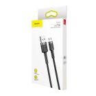 Кабель Baseus cafule Cable USB For Micro 2.4A 0.5M Gray+Black