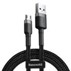 Кабель Baseus Cafule Cable USB For Micro 1.5A 2m Gray+Black