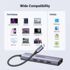 USB-хаб UGREEN CM511 USB-C To HDMI+3*USB 3.0 A+PD Power Converter