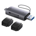 USB-хаб Baseus Lite Series USB-A &amp; Type-C  to SD/TF Card Reader  Grey
