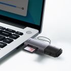 USB-хаб Baseus Lite Series USB-A &amp; Type-C  to SD/TF Card Reader  Grey