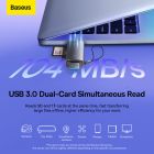 USB-хаб Baseus Lite Series USB-A &amp; Type-C  to SD/TF Card Reader  Grey
