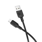 Кабель BOROFONE BX113 Lenny silicone charging data cable Micro(L=2M) Black