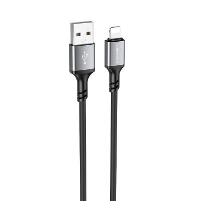 Кабель BOROFONE BX83 iP Famous silicone charging data cable Black