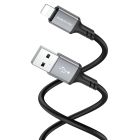 Кабель BOROFONE BX83 iP Famous silicone charging data cable Black