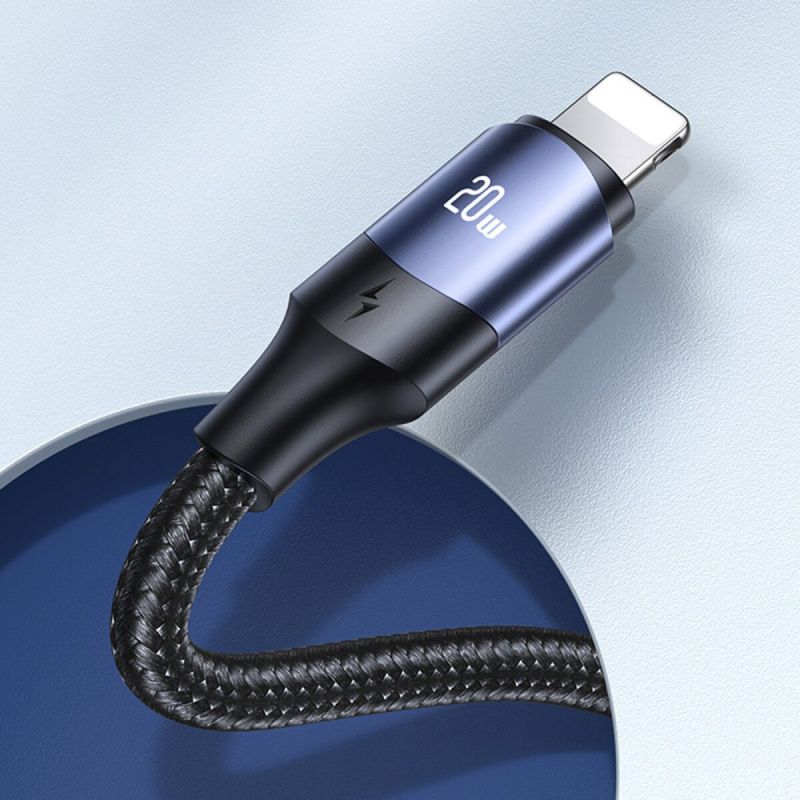 Кабель Usams US-SJ522 U71 Type-C to Lightning 20W PD Fast Charging 2m black