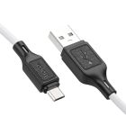 Кабель HOCO X90 Cool silicone charging data cable for Micro White