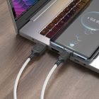 Кабель HOCO X90 Cool silicone charging data cable for Type-C White