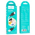 Кабель HOCO X90 Cool silicone charging data cable for Type-C White