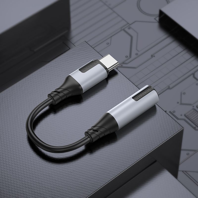 Перехідник BOROFONE BV19 Creator digital audio converter Type-C to 3.5mm Black