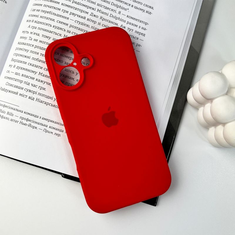 Чохол для смартфона Silicone Full Case AA Camera Protect for Apple iPhone 16 11,Red