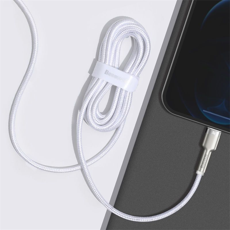 Кабель Baseus Cafule Series Metal Data Cable Type-C to iP PD 20W 2m White