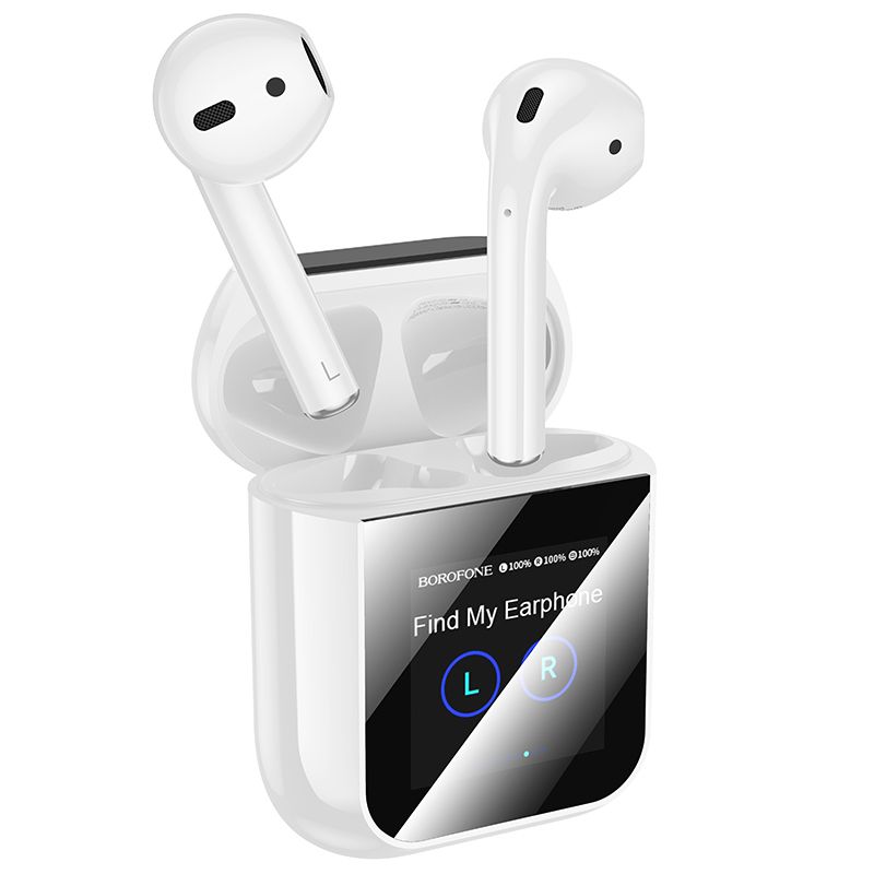 Бездротові навушники BOROFONE BW86 Brocade true wireless BT headset with touch screen White