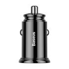 Автомобільний зарядний пристрій Baseus Circular Plastic A+C 30W Black