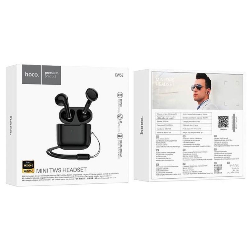 Бездротові навушники TWS HOCO EW53, Black