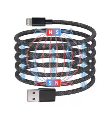 Кабель NN SN4 Magnetic Usb lightning 1m 100W grey
