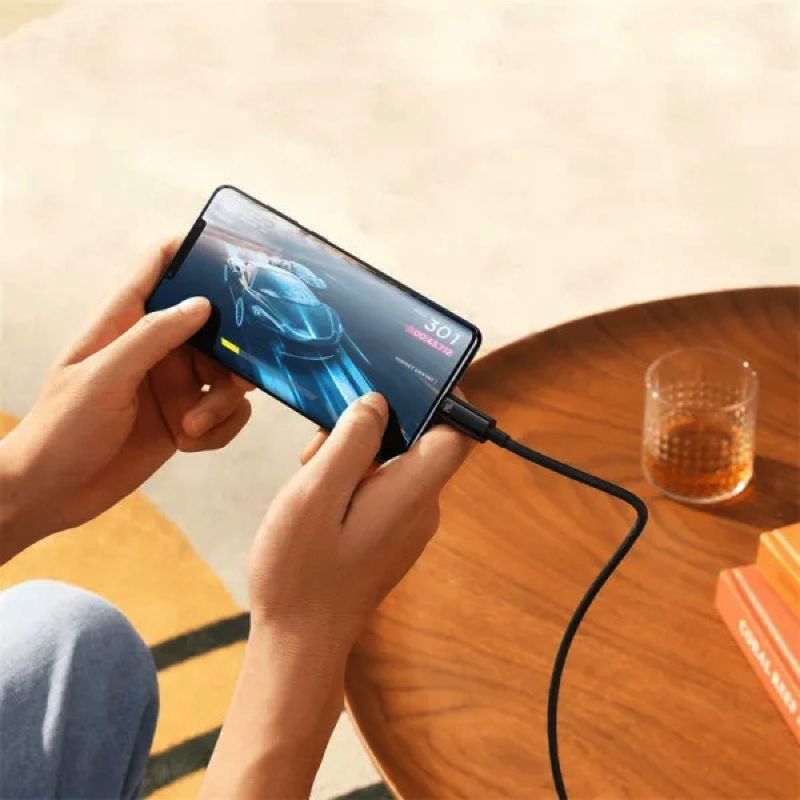 Кабель Baseus Tungsten Gold Fast Charging Data Cable Type-C to Type-C 240W 1m Black