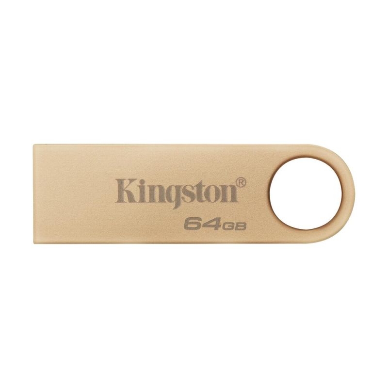 Флеш-накопичувач Kingston USB 3.2 SE9 G3 64GB 220MB/s Metal/Gold