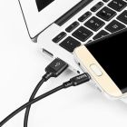 Кабель HOCO X14 USB to Micro 2A, 2m, nylon, aluminum connectors, Black