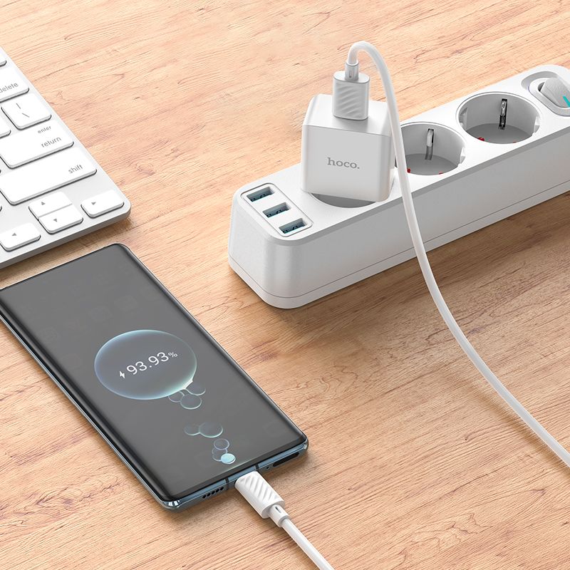 Мережевий зарядний пристрій HOCO C106A Leisure single port charger 10,5W White