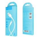 Кабель HOCO X25 USB to iP 2A, 1m, PVC, PVC connectors, White