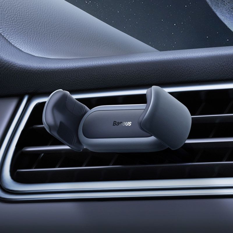 Автотримач для телефона Baseus Steel Cannon 2 Air Outlet Car Mount Black