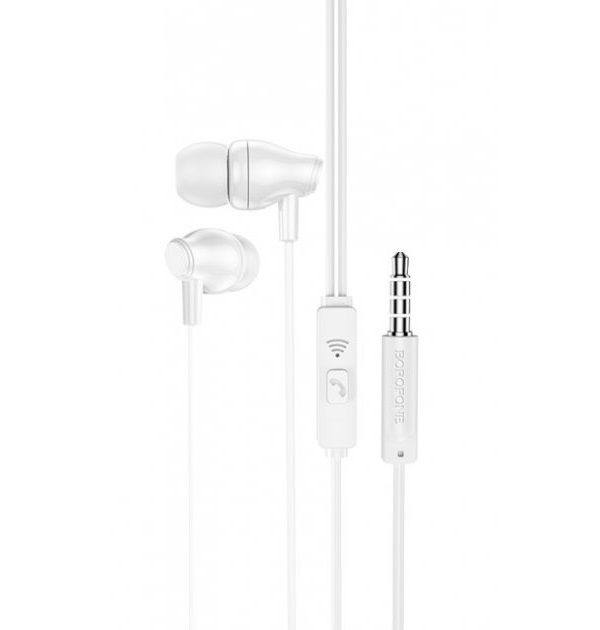 Навушники дротові BOROFONE BM61 (3,5 мм) White