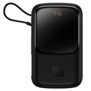 Зовнішній акумулятор Baseus Qpow Pro Digital Display Fast Charge 10000mAh 20W (Type-C cable) Black