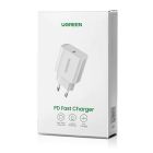 Мережевий зарядний пристрій UGREEN CD137 Fast Charging Power Adapter with PD 20W EU (White) (UGR-60450)