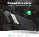 Зовнішня кишеня для накопичувача UGREEN US221 2.5 Inch Hard Drive Box (UGR-30848)
