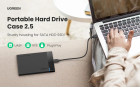 Зовнішня кишеня для накопичувача UGREEN US221 2.5 Inch Hard Drive Box (UGR-30848)