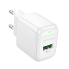 Мережевий зарядний пристрій BOROFONE BAS42A Potential single-port QC3.0 charger(EU) White