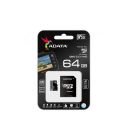 Карта пам'яті microSDXC (UHS-1 U3) A-DATA Premier Pro 64Gb Class 10 V30S A2 (R-100Mb/s W85Mb/s) (adapter SD)
