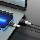 Кабель HOCO X82 USB to iP 2.4A, 1m, silicone, silicone connectors, Black