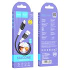 Кабель HOCO X82 USB to iP 2.4A, 1m, silicone, silicone connectors, Black