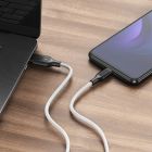 Кабель BOROFONE BX42 USB to Type-C 3A, 1m, silicone, TPE connectors, White