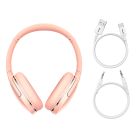 Бездротові накладні навушники Baseus Encok Wireless headphone D02 Pro Pink