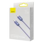 Кабель Baseus Crystal Shine Series Fast Charging Data Cable Type-C to iP 20W 1.2m Purple