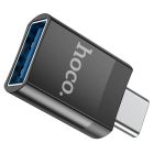 Адаптер HOCO UA17 Type-C male to USB female USB3.0 adapter Black