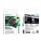 Автотримач для телефона BOROFONE BH124 Roman magnetic car holder (air outlet) Black and Red