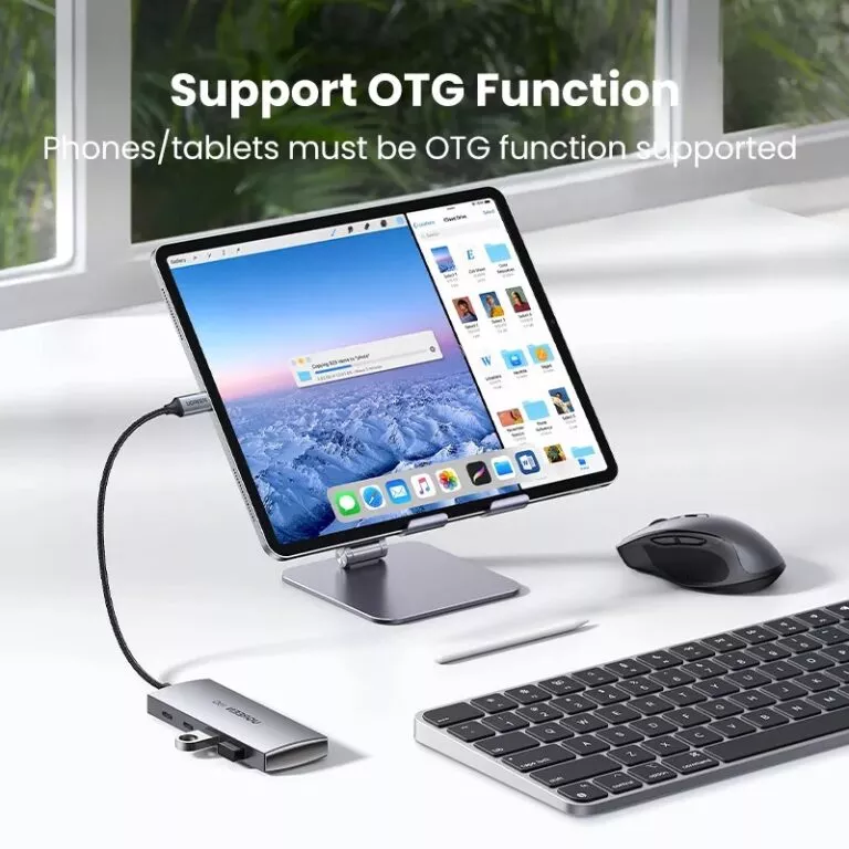 USB-хаб UGREEN CM480 USB-C to 2× USB 3.2+2×USB-C Adapter 10G (UGR-30758)