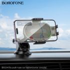 Автотримач для телефона BOROFONE BH134 Rio push-type car holder (center console) Black