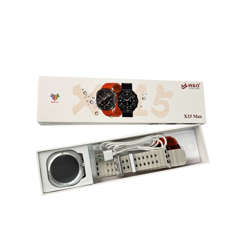 Смарт-годинник W&amp;O X15 Max 38mm. 330 mAh. Amoled+IP67 White