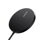 Бездротовий зарядний пристрій Baseus Simple Mini3 Magnetic Wireless Charger 15W Black