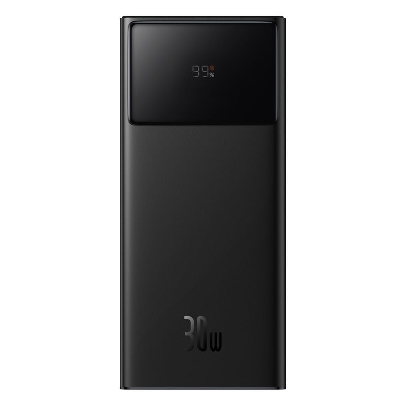 Зовнішній акумулятор Baseus Star-Lord Digital Display Fast Charging Power Bank 20000mAh 30W Cluster Black（With Simple Series Charging Cable USB to Typ